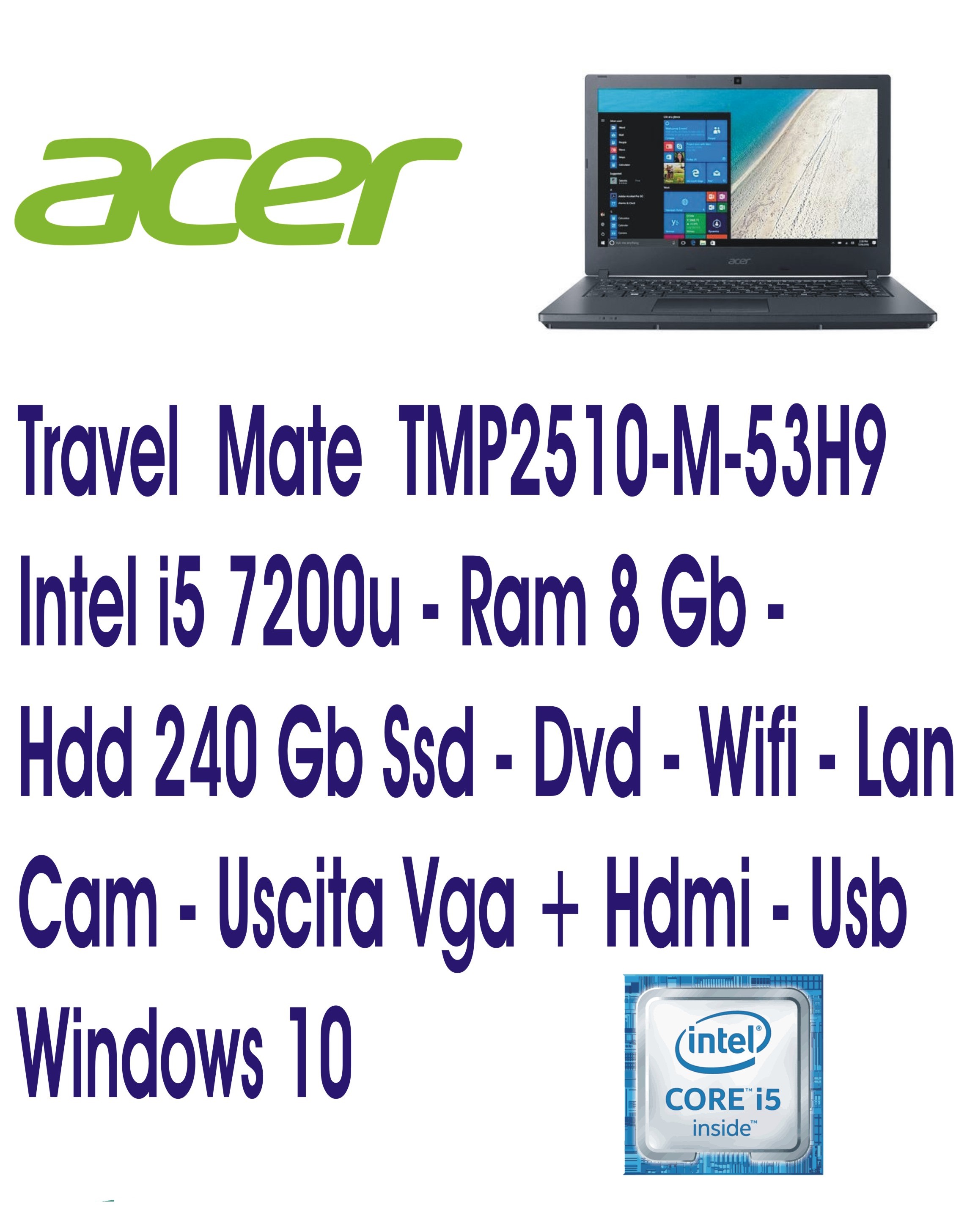 Acer TravelMate P2510-M ricondizionato