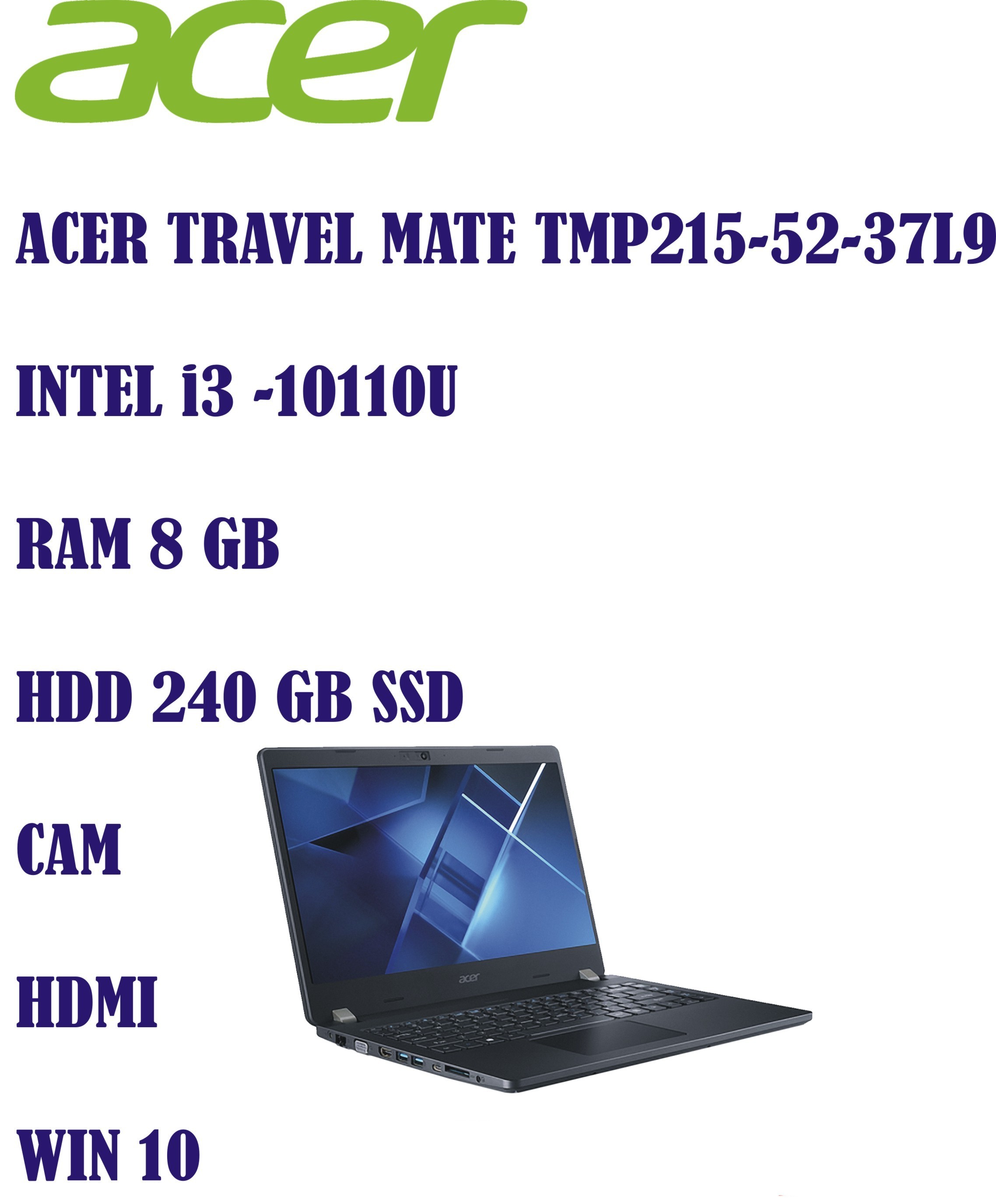 Acer TravelMate P215-52 ricondizionato