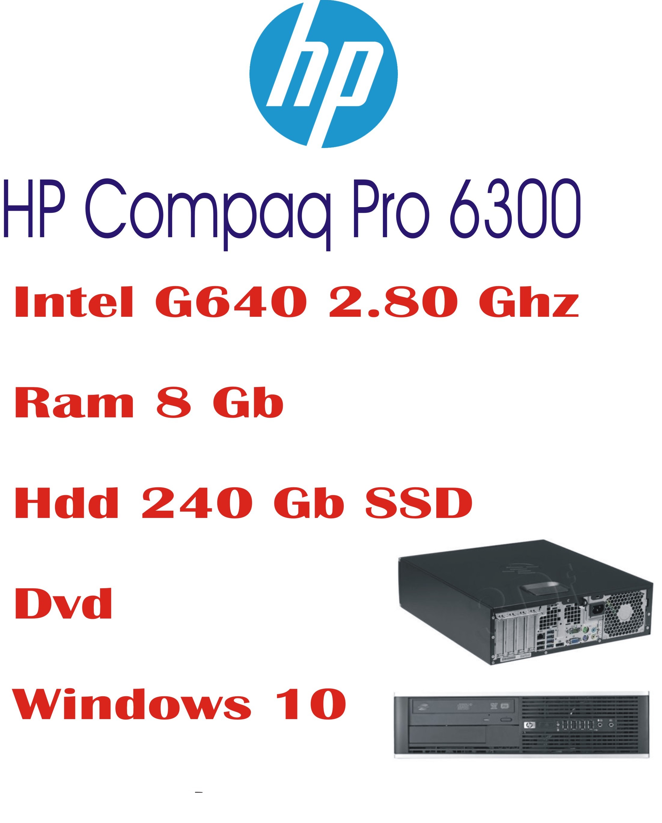 HP Compaq Pro 6300 ricondizionato