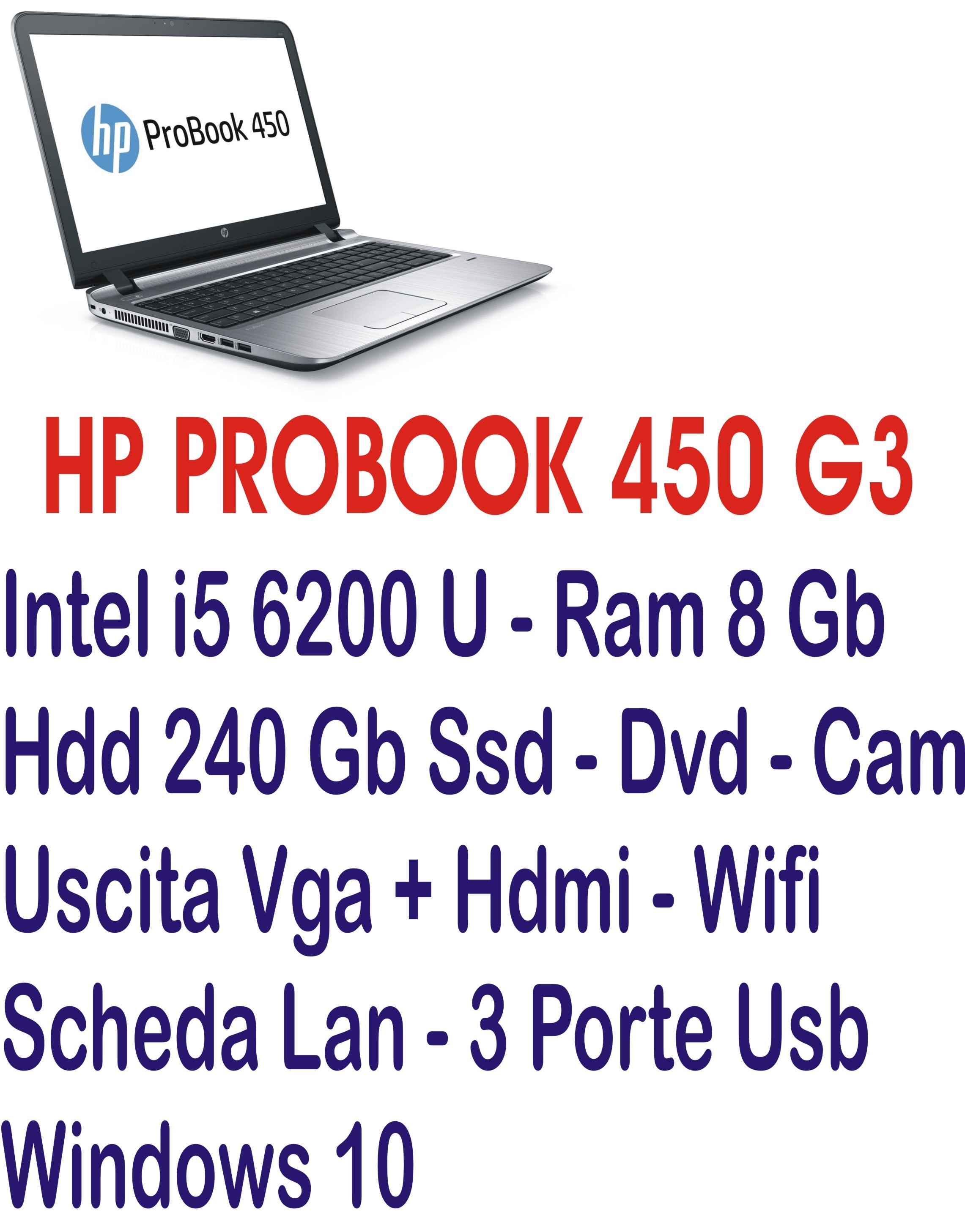 HP ProBook 450 G3 ricondizionato
