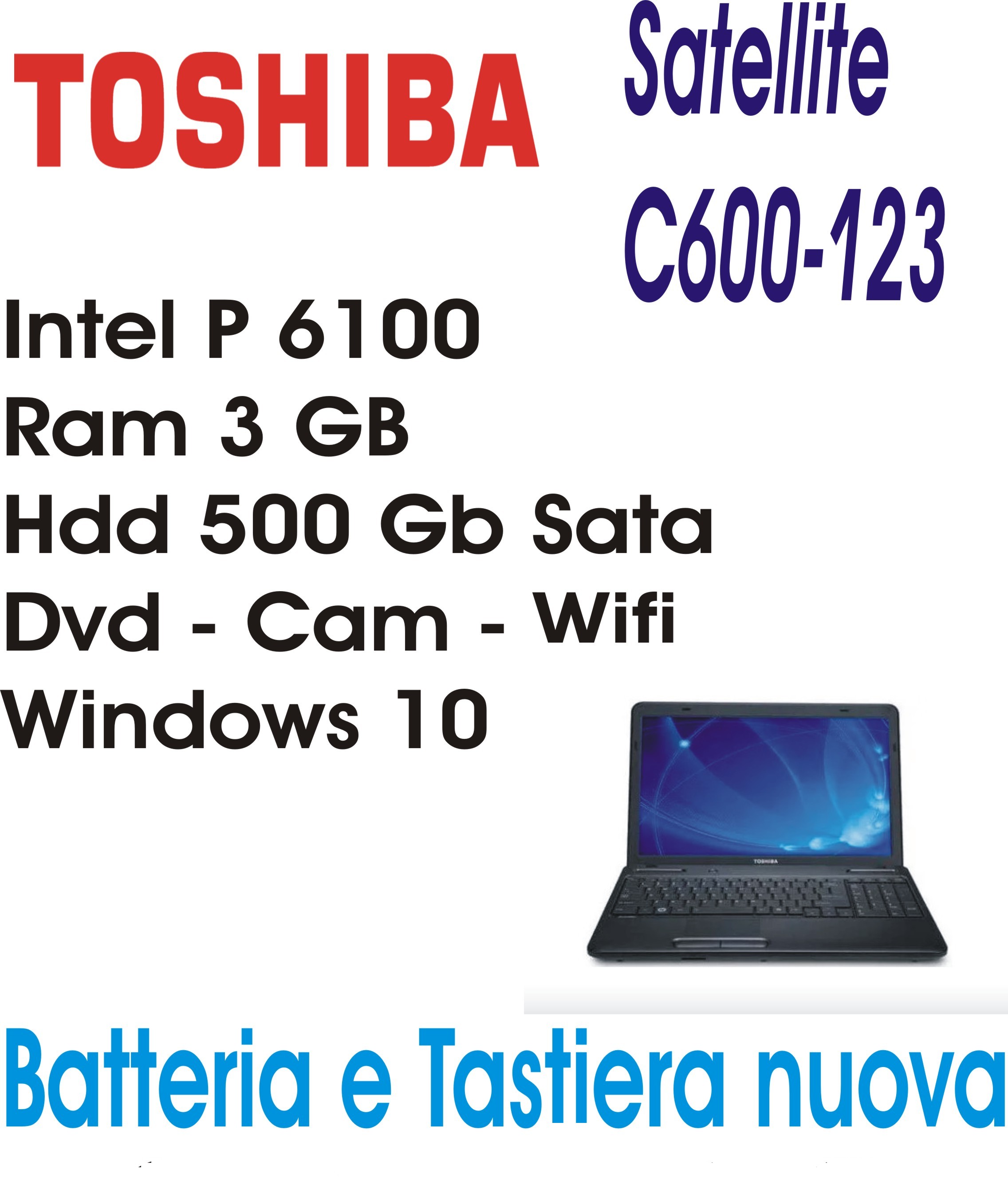 Toshiba Satellite C600 ricondizionato